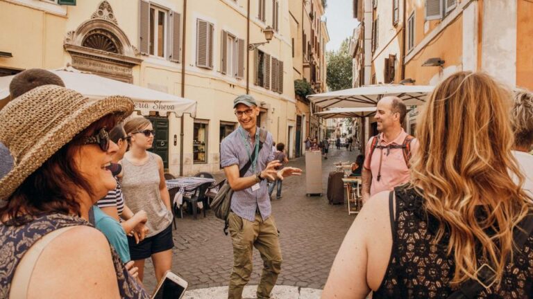 Rome: Jewish Quarter & Trastevere Food Tour With Rooftop