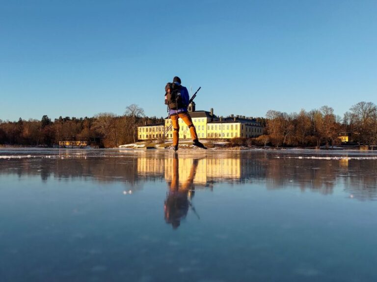 Stockholm: Nordic Ice Skating for Beginners on a Frozen Lake