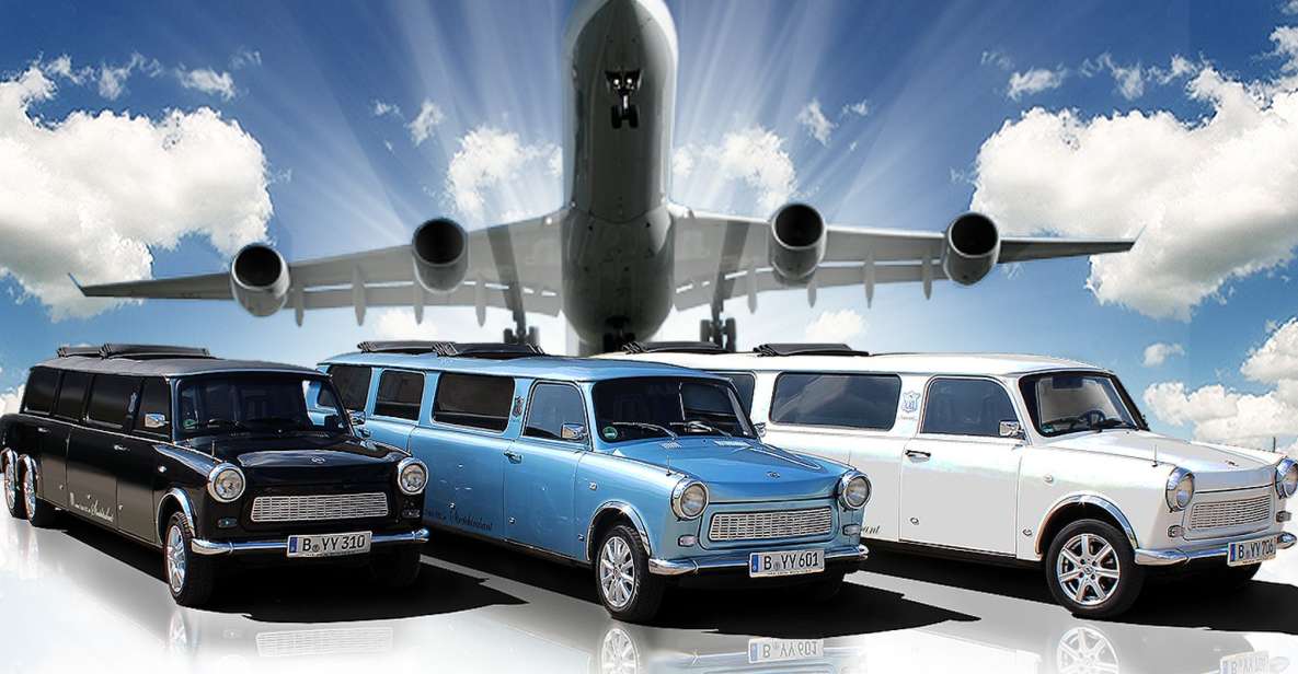 Berlin: Trabi Limousine Airport Transfer With City Tour - Experience Highlights