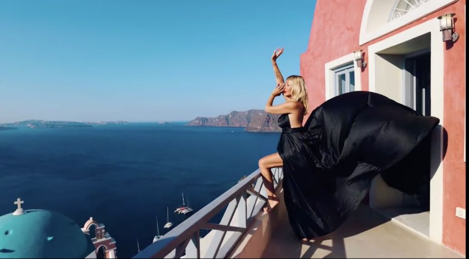 Capture Your Santorini Dream: Flying Dress Photography - How to Book Your Session