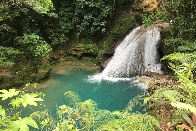 Combo Tour Dunns River Falls and Bluetour From Falmouth - Exploring the Blue Hole