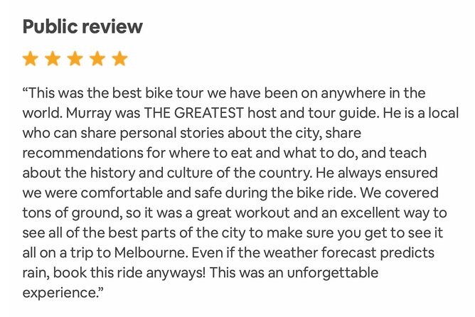 Famous Melbourne City Bike Tour - Key Attractions