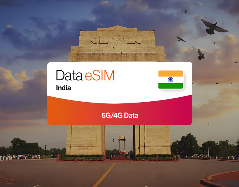 India: Tourist Esim Data Plan - Pricing Options Available