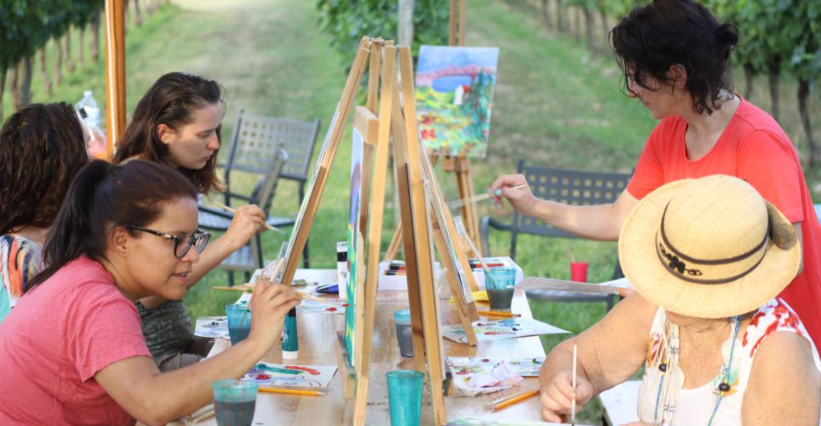 Lazise: Painting Expereince With Wine and Local Food Platter - Booking Information