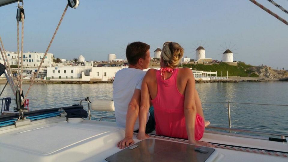 Mykonos: Semi-Prive Aegean Sunset Cruise With Mykonian Snack - Itinerary and Experience
