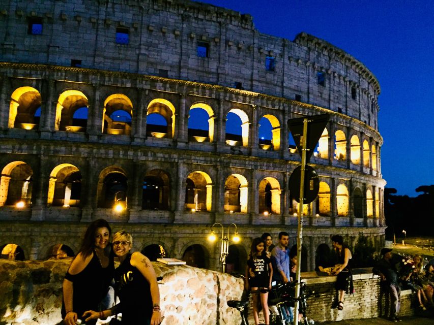 Rome: E-Bike Night Tour With Food and Wine Tasting - Itinerary Highlights