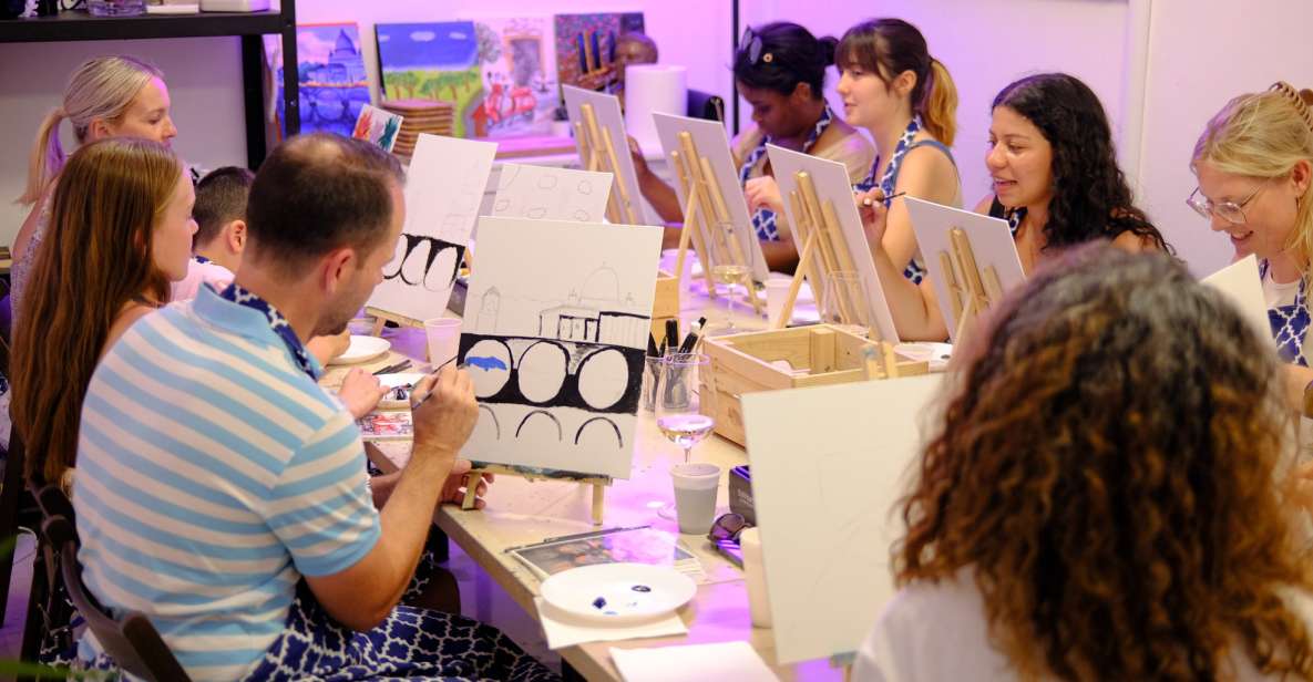 Rome: Painting Class With Unlimited Wine - Booking Information