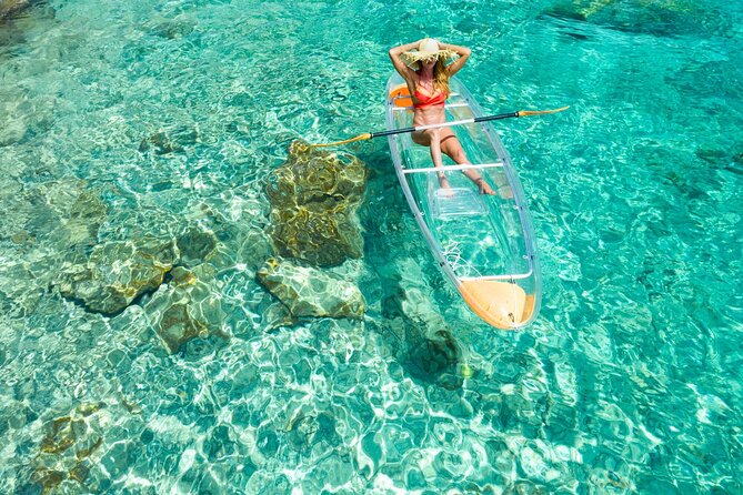 TRANSPARENT KAYAKING or SUP-ing AROUND ISLANDS - What to Expect