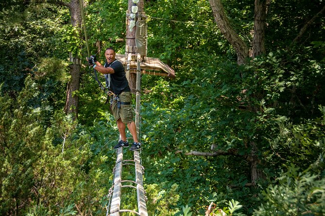 Ziplining and Climbing at The Adventure Park at Virginia Aquarium - Exciting Ziplining Experience