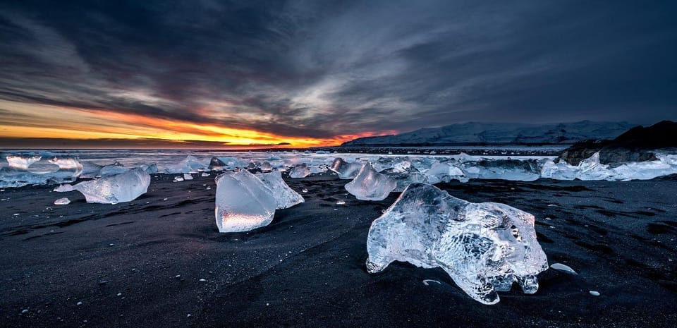 2-Day South Coast, Blue Ice Cave, Glacier Lagoon Tour - Highlights of Day 1