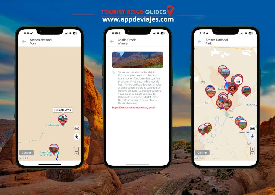 App Self-Guided Road Routes Archs National Park - Geological Formation of Arches