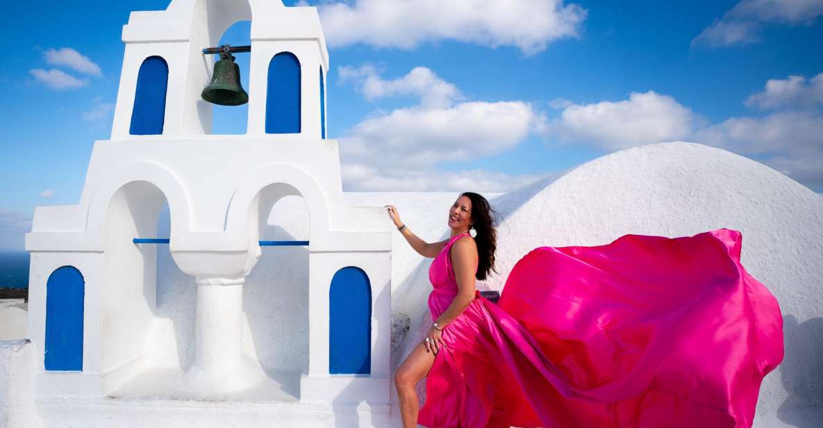 Capture Your Santorini Dream: Flying Dress Photography - Dress Selection and Options