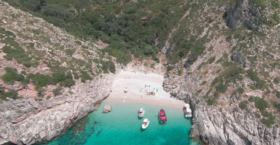 Hopping Tour to Dafina Bay & Ionian + Swim Haxhi Aliu Cave - Scenic Exploration