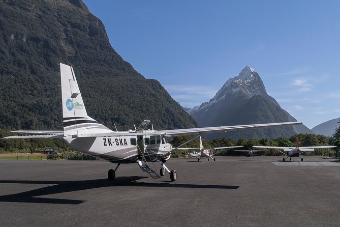 Milford Sound Overhead Flight With Landing From Queenstown - Ground Exploration Time