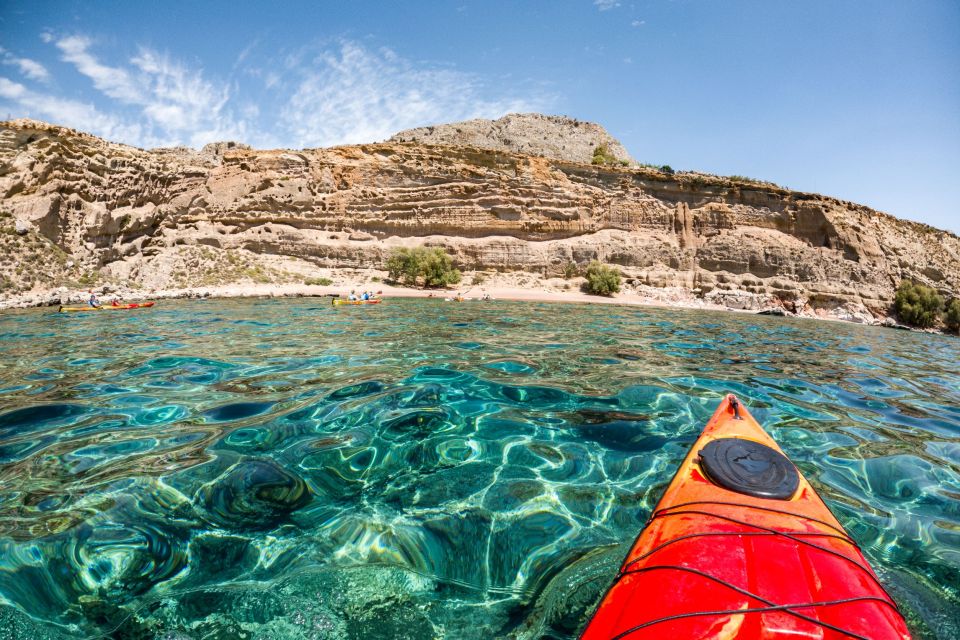 Rhodes: Sea Kayak Adventure to the Red Sand Beach - Highlights and Features