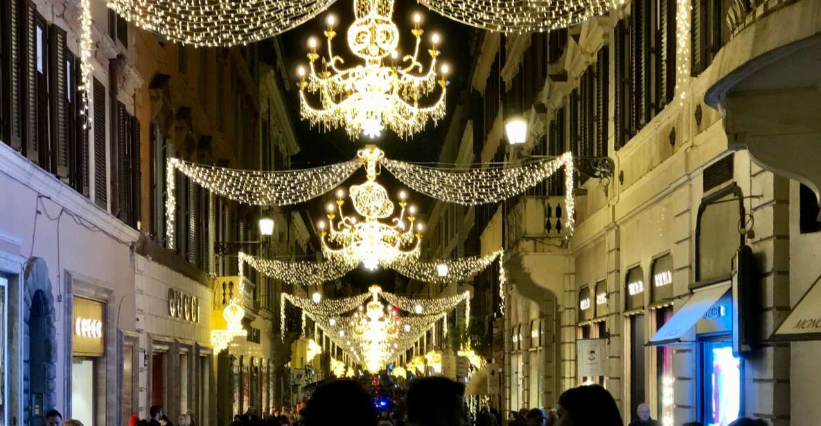 Rome Illuminated: A Christmas Landmarks Walking Tour - Inclusions and Amenities