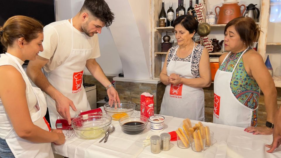 Rome: Pasta and Tiramisu Cooking Class With Wine - Class Schedule and Duration