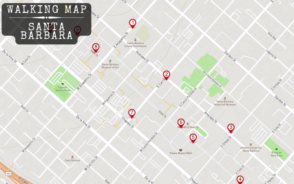 Santa Barbara, CA: Murder Mystery Detective Experience - Map Options for Exploration