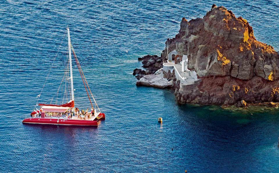 Santorini: Cruise Catamaran With BBQ & Drinks Day or Sunset - Experience Details
