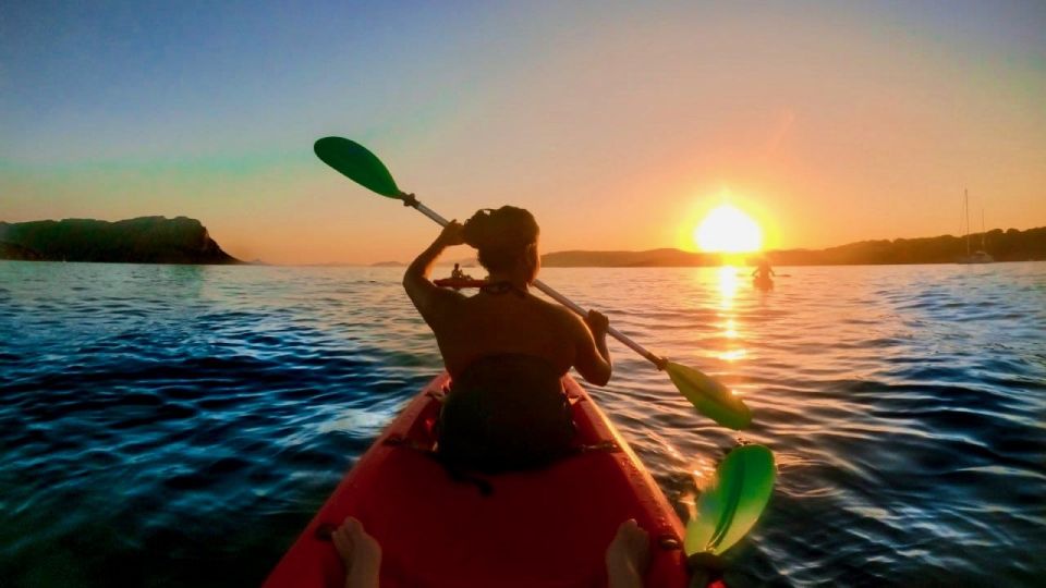 Olbia Sunset Kayak Tour With Snorkeling and Aperitif - Snorkeling Adventure