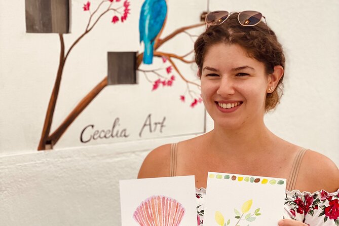 1 Hour Watercolor Workshop in Parikia Paros! - Booking Information