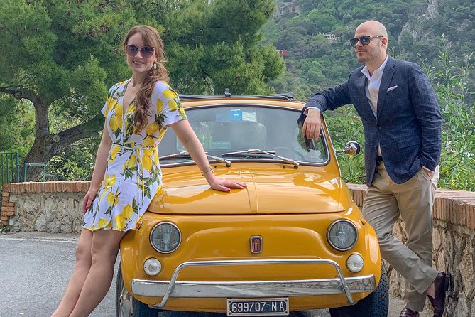 Dolce Vita Vintage Photo Experience With Yellow Fiat 500 - Cancellation Policy