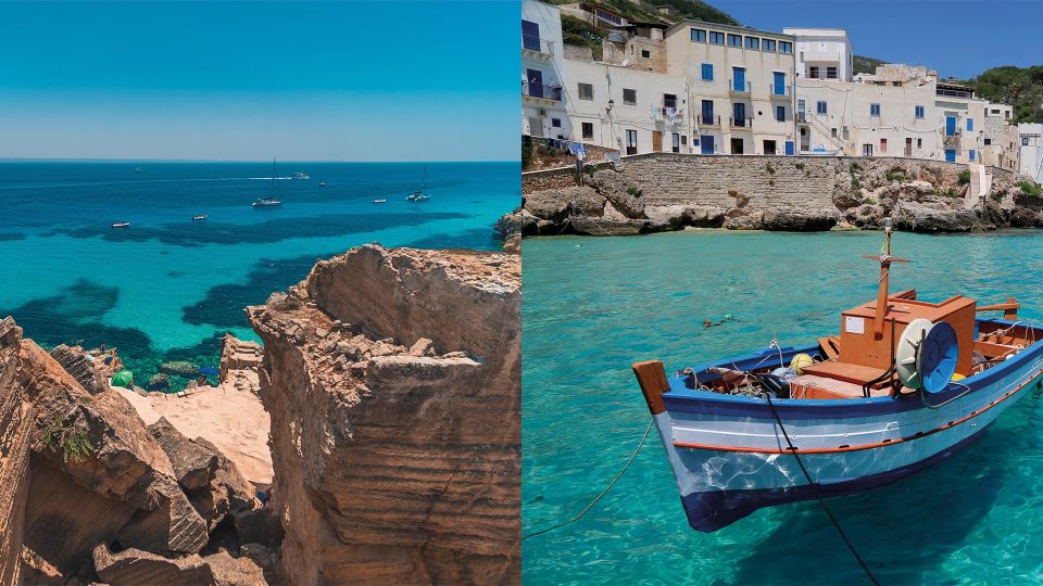 From Trapani: Favignana and Levanzo Boat Trip With Stops - Exploring Levanzo