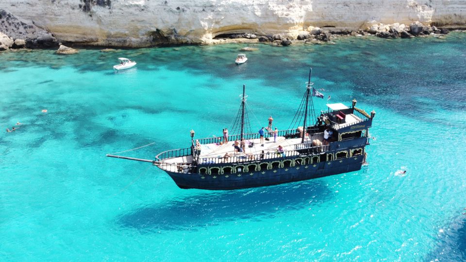 Lampedusa: Pirate Ship Boat Tour With Lunch and Music - Dietary Options Available