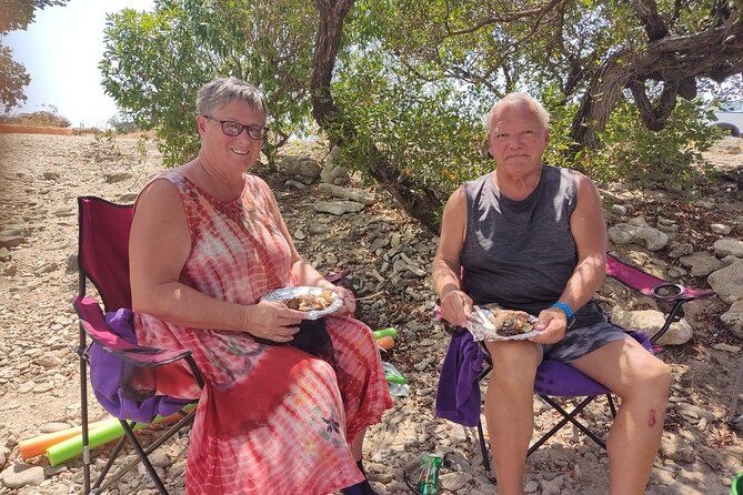 Snorkeling and Grilling Fresh Fish at Donkey Beach - Grilling Fresh Fish on the Beach