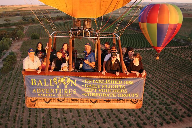 Barossa Valley Hot Air Balloon Ride With Breakfast - Booking Information