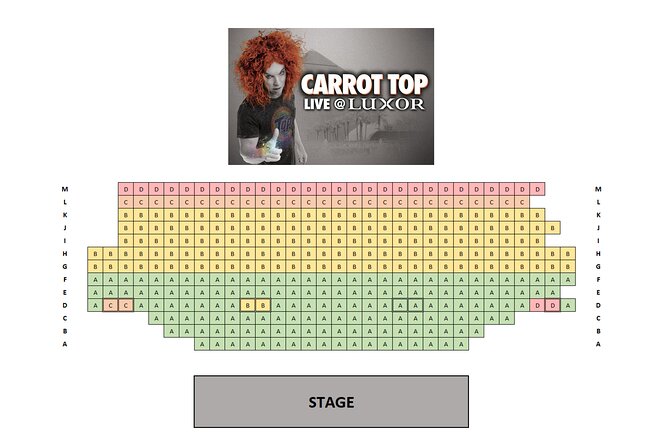 Carrot Top at the Luxor Hotel and Casino - Booking and Cancellation Details