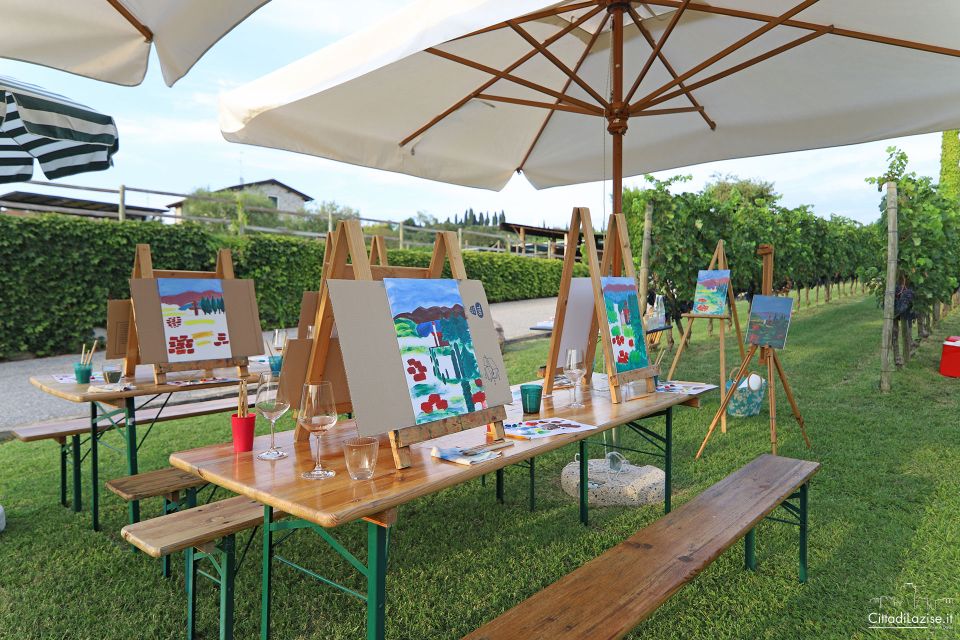 Lazise: Painting Expereince With Wine and Local Food Platter - Meeting Point and Logistics