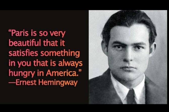 Hemingway in Paris - Small Group Walking Tour - Booking Your Experience