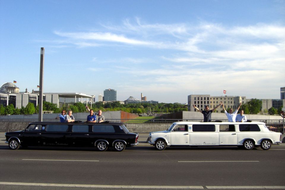 Berlin: Trabi Limousine Airport Transfer With City Tour - Tour Duration and Pricing