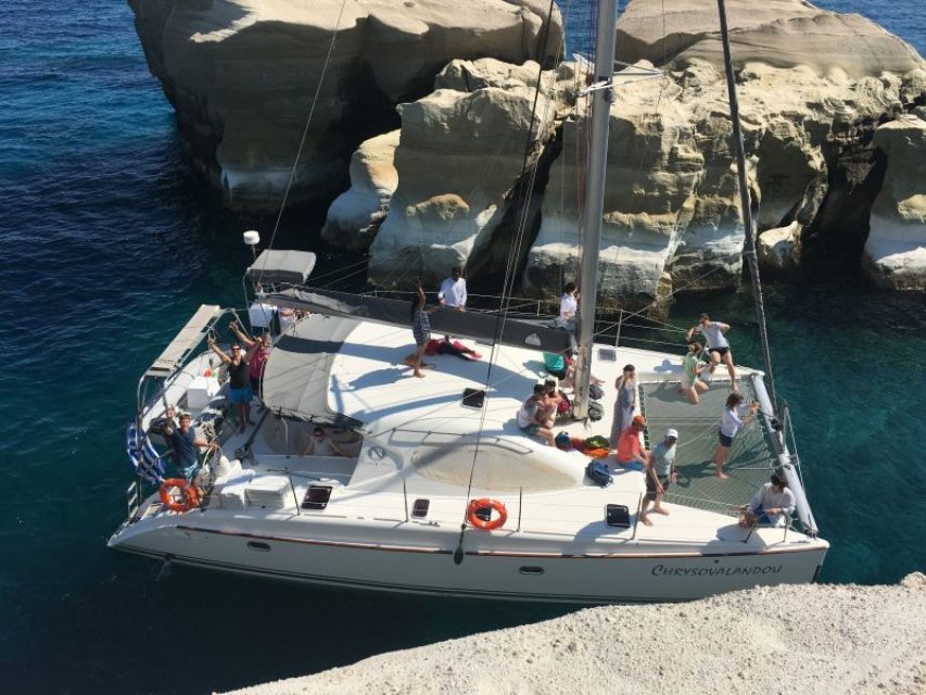 Milos: Full-Day Catamaran Cruise to Poliegos and Kleftiko - Booking Tips and Recommendations