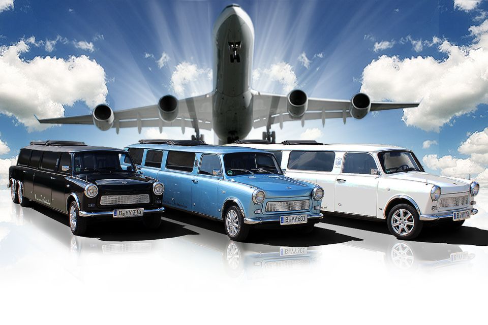 Berlin: Trabi Limousine Airport Transfer With City Tour - Key Points