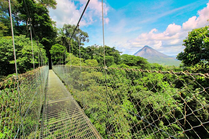 Combo: Hanging Bridges + Thermal Spa + Waterfall From San Jose - Key Points