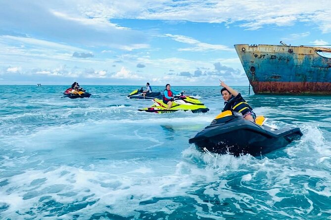 FAMOUS SHIPWRECK, Tiki Bar & Iguana Island Private Jet Ski Tour - Tour Overview