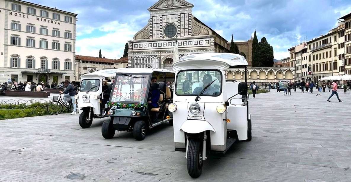 Florence: Eco Golf Car & Etuk TUK City Tour - Key Points