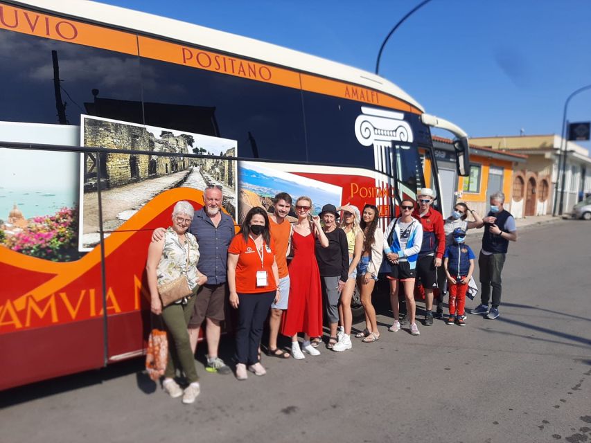 From Naples: Pompeii Ruins and Vesuvius Transfer by Bus - Key Points