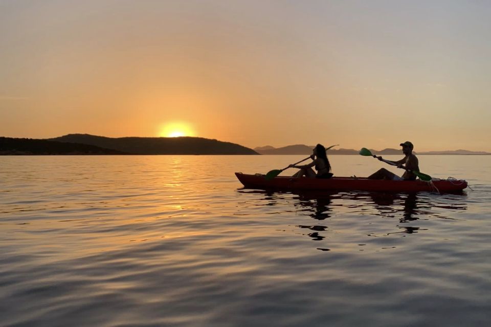 Olbia Sunset Kayak Tour With Snorkeling and Aperitif - Key Points