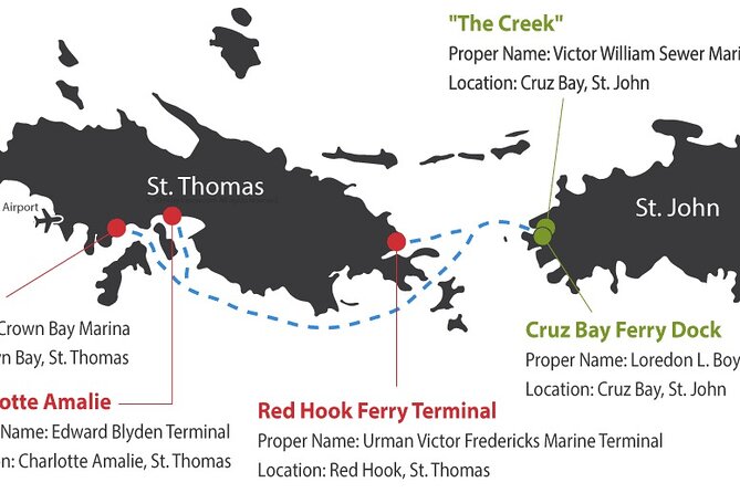 Paradise Taxi & Tours USVI- St. Thomas - Airport Transfer to Red Hook Ferry - Service Overview