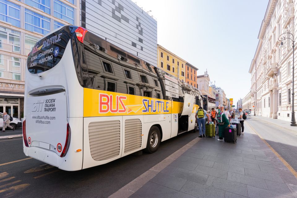 Rome: Shuttle Bus Transfer to or From Fiumicino Airport - Key Points