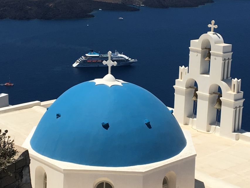 Santorini:Akrotiri Guided Tour & Motorboat Cruise With Lunch - Key Points