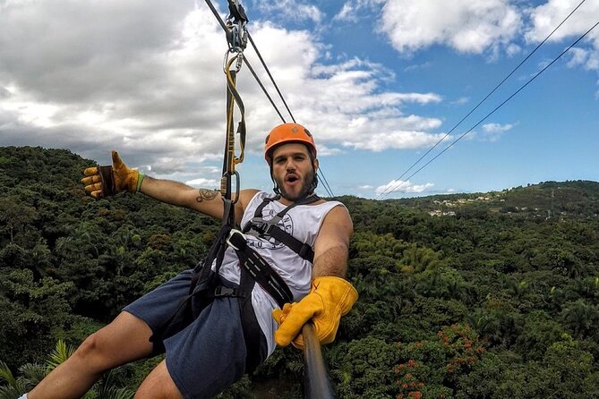 Zipline Canopy Adventure Tour With Transport From San Juan - Key Points