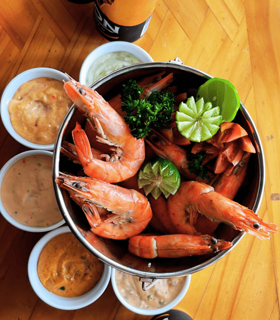 1 KG Prawn Lovers Bucket With Side + 4 FREE Beers! - Good To Know