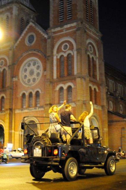 Private Jeep Tour Saigon by Night & Cruise Dinner With Music - Frequently Asked Questions