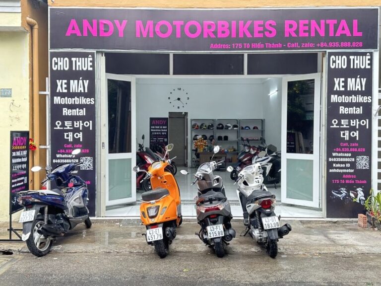 Andy Motorbikes Rental: Motorcycle Rental Service in Da Nang