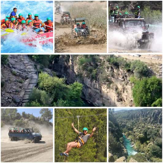 Antalya: Rafting Jeep Buggy&Quad Safari Zipline Canyon Visit - Activity Highlights