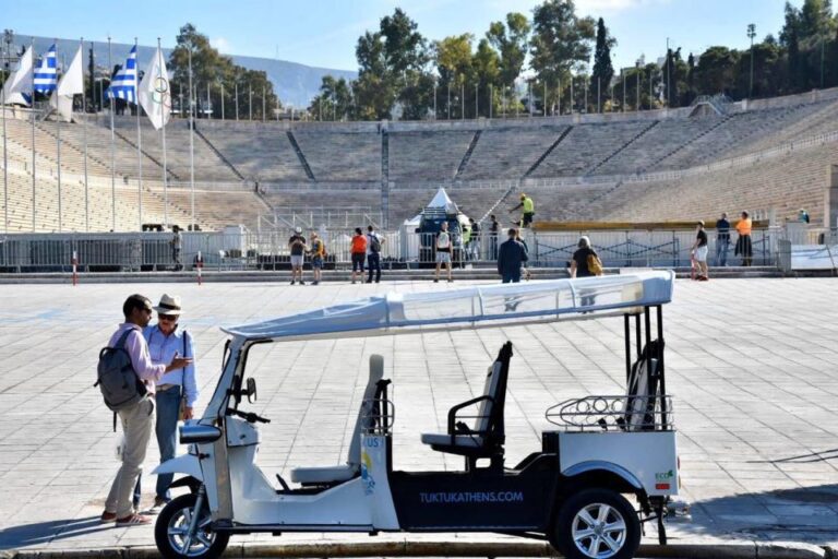 Athens From Piraeus: Private E-Tuk Tuk Half-Day Tour